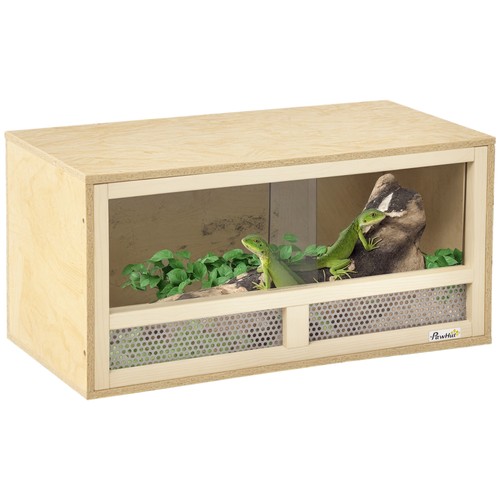 Pawhut rettilario legno - in,