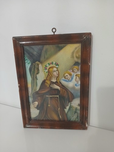 Quadro antico santa rosalia - santa,