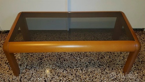 Tavolino vetro legno salotto - legno,