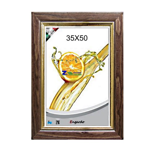 Cornice legno noce screziata - cornice,