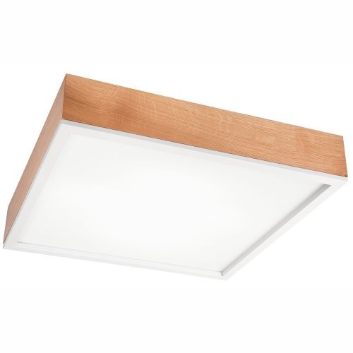 Plafoniera e27 legno vetro - plafoniera,