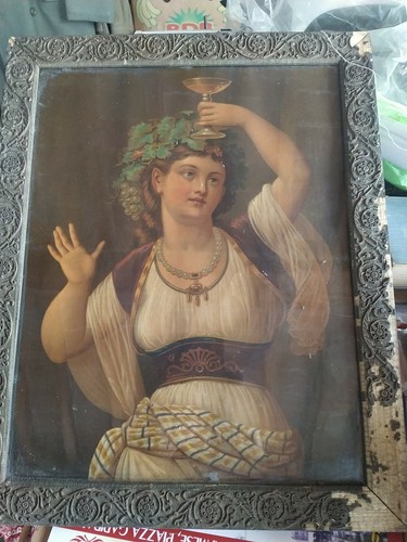 Quadro stampa donna - stampa, uva