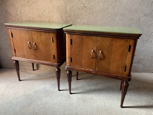 Coppia comodini vintage 50 - comodini,