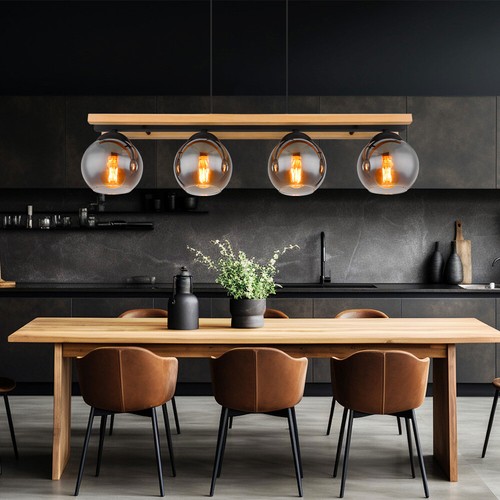 Lampadario sospeso legno - sospeso, in