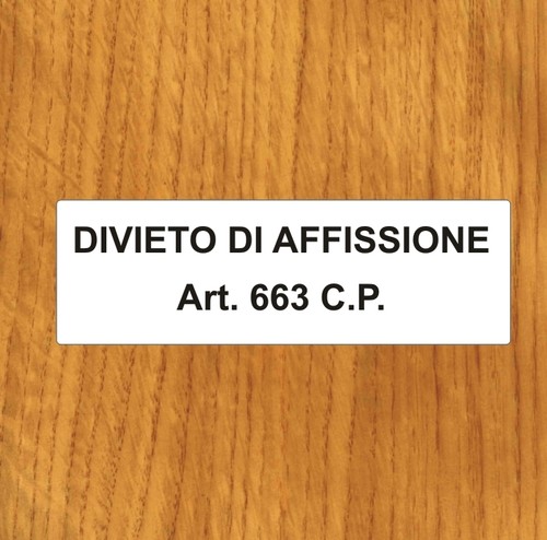 Etichette adesive divieto - 4,